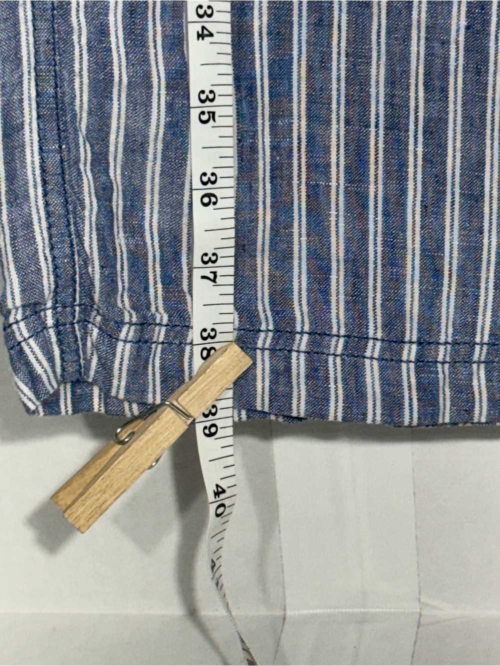 Tommy Bahama Blue and White Striped Straight-Leg Pants - Picture 3 of 16